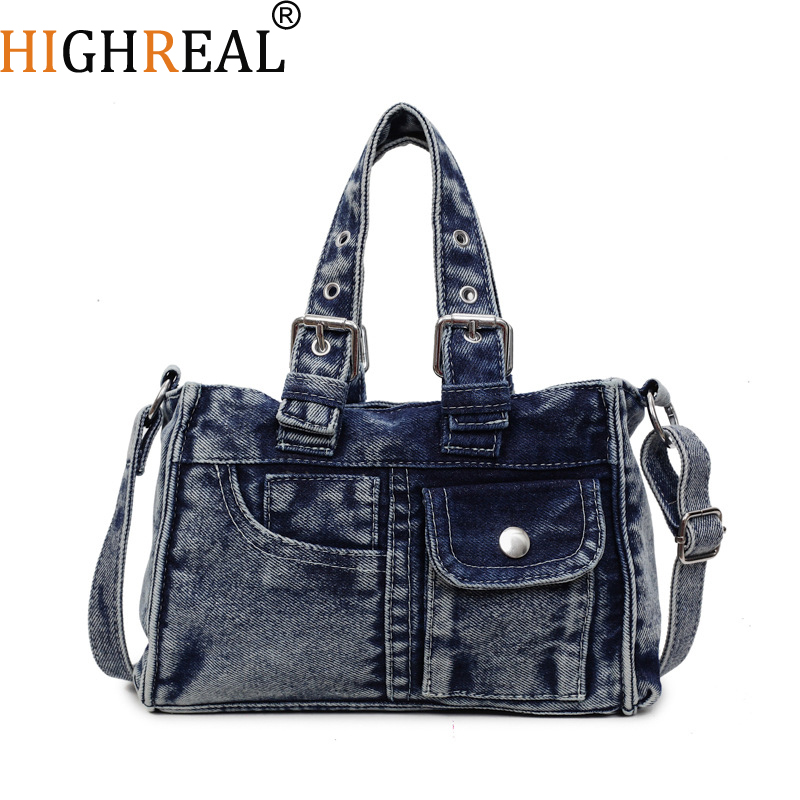 Interior Design Vintage Style - Women's New Trend Fashion Denim Handbag