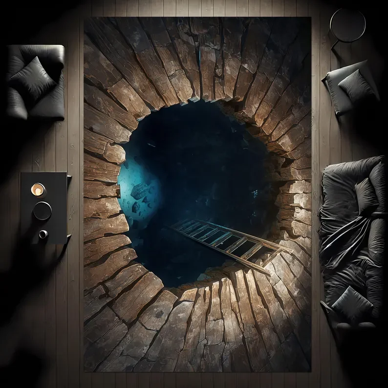 Interior Design Retail - 3D Deep Hole Illusion Rug with