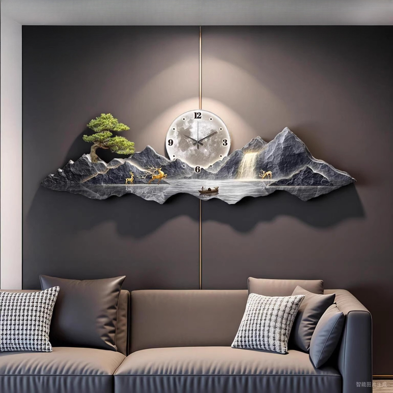 Luxury Light Wall clock Living - Interior Design Living Room And Kitchen 评论和价格