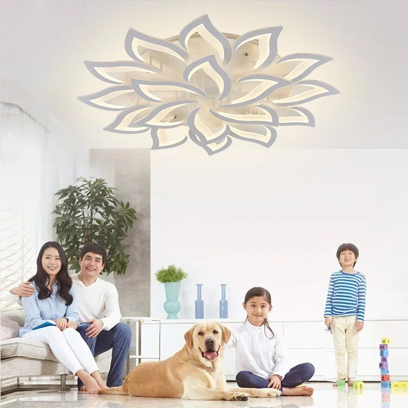 Designer LED Petal Chandelier  - Interior Design Living Room And Kitchen 评论和价格