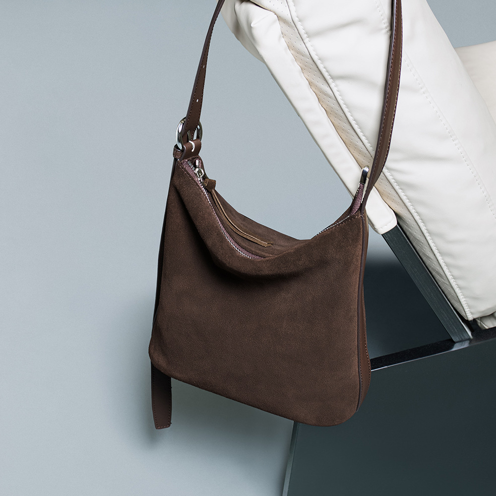 Women's Bucket Bag Suede Leath - Interior Design Vintage Style 评论和价格