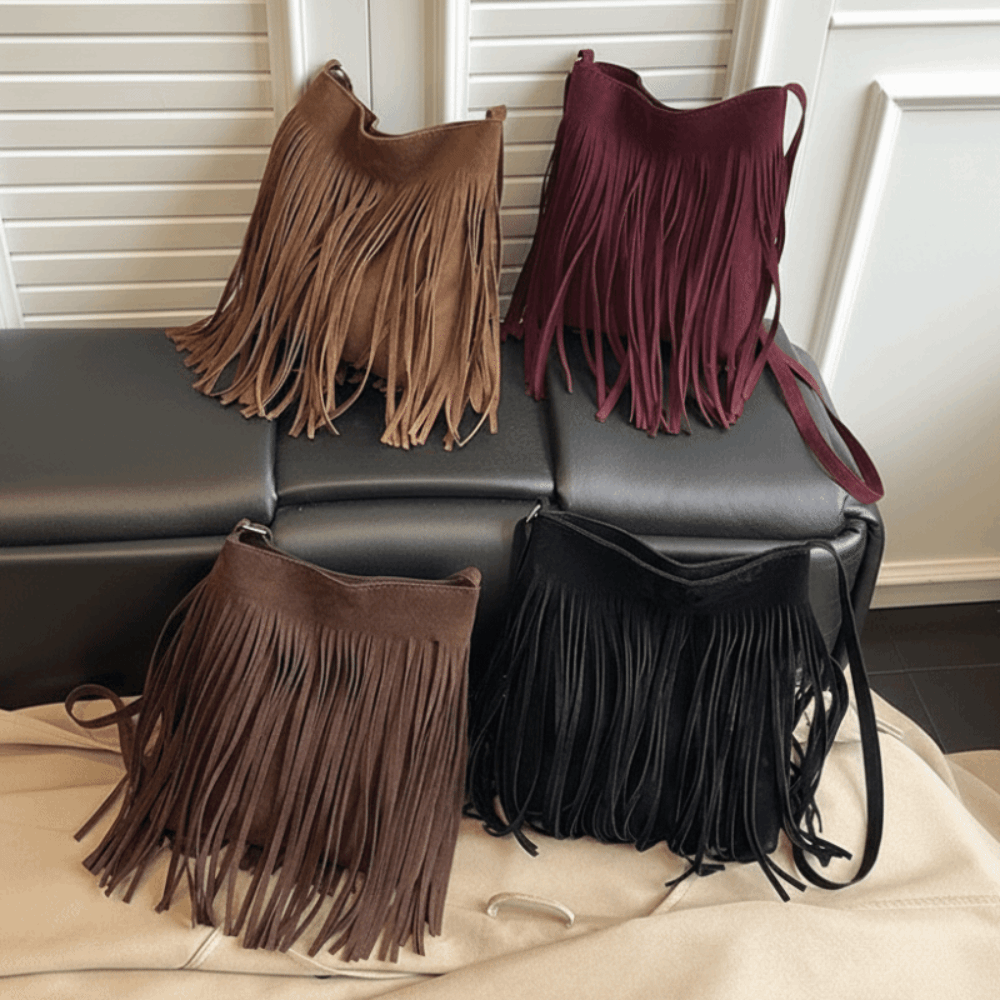 Retro Tassel Saddle Bag Vintag - Interior Design Vintage Style 评论和价格