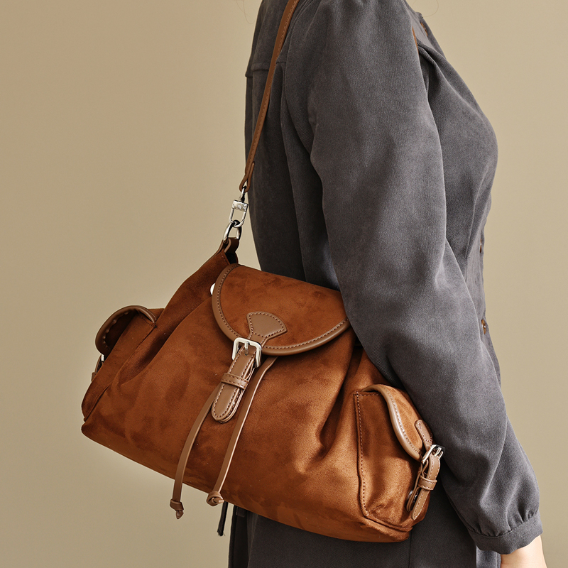 England Style Faux Suede Bags  - Interior Design Vintage Style 评论和价格