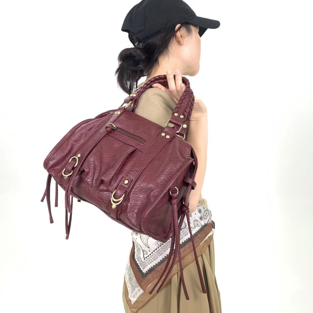 Ladies' retro motorcycle handb - Interior Design Vintage Style 评论和价格