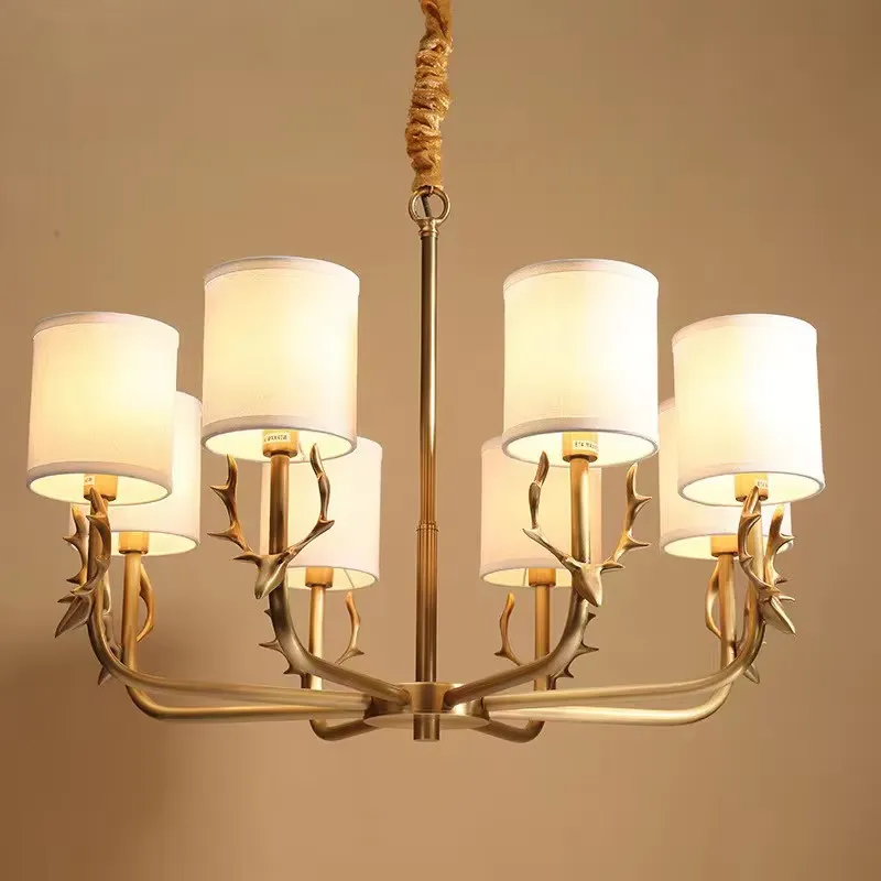 Copper Chandelier for Living R - Interior Design Living Room And Kitchen 评论和价格