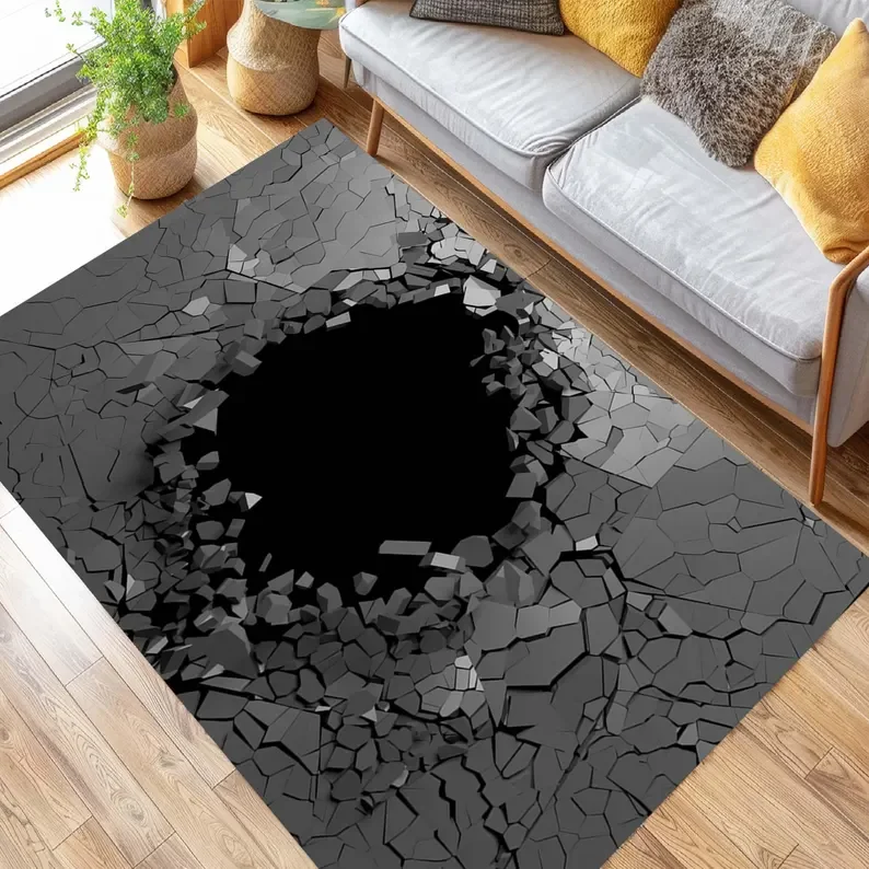 3D Deep Hole Illusion Rug with - Interior Design Retail 评论和价格