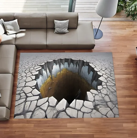 3D Deep Hole Illusion Rug with - Interior Design Retail 评论和价格