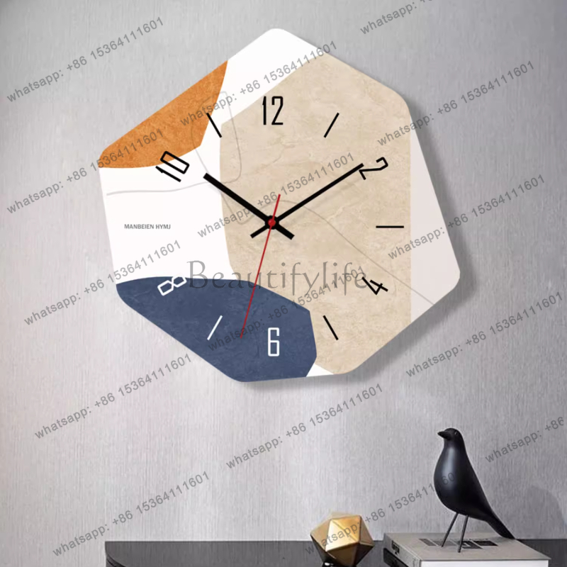Creative Nordic Clock Wall Fas - Interior Design Organic Modern 评论和价格