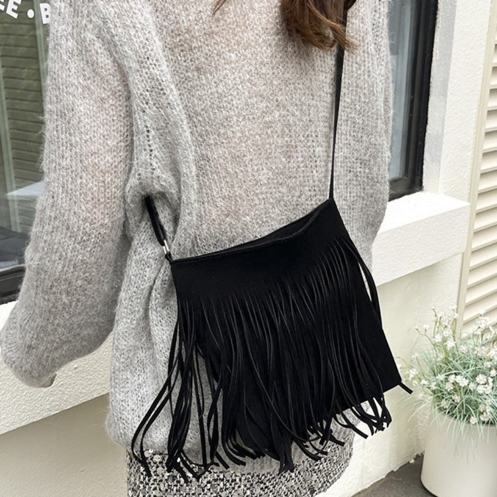 Retro Tassel Saddle Bag Large  - Interior Design Vintage Style 评论和价格
