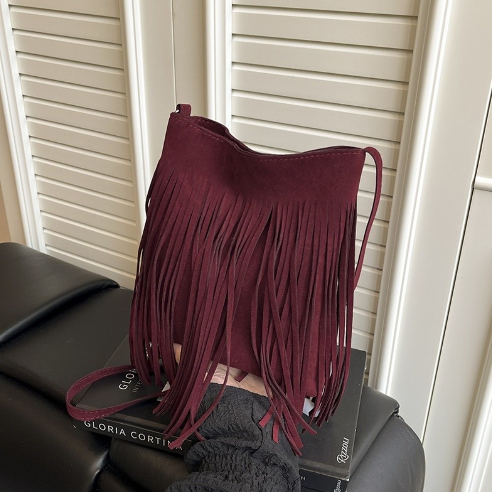 Retro Tassel Saddle Bag Large  - Interior Design Vintage Style 评论和价格