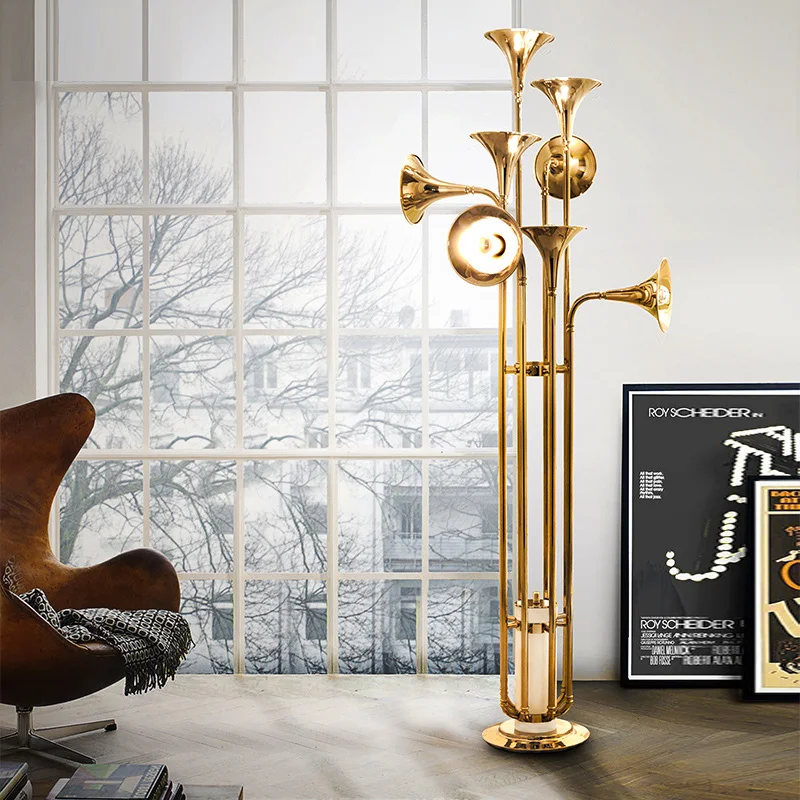 Nordic Trumpet Pendant Lamp fo - Interior Design Living Room And Kitchen 评论和价格
