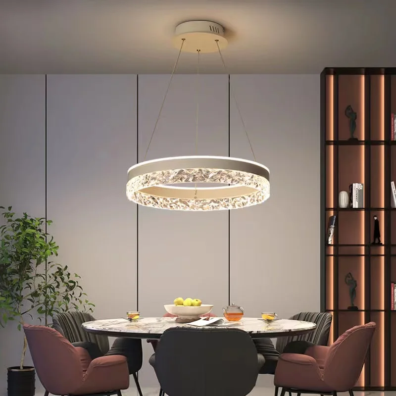 Modern Luxury Crystal LED Pend - Interior Design Living Room And Kitchen 评论和价格