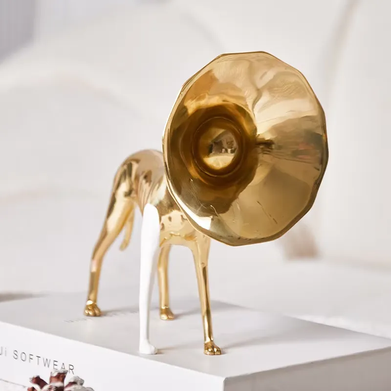 Modern Gold Horn Dog Shaped Ho - Interior Design Organic Modern 评论和价格